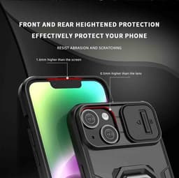 Allecto Plus - Smartphonehoesje met schokbestendige siliconen TPU en hard PC case - Grijs — thumbnail 3