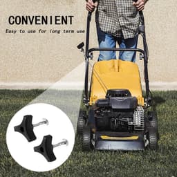 4 stuks universele kunststof grasmaaier handvat knoppen, moeren en bouten - Vleugelmoer en drievoudige hoek maaier handvat bouten - Grasmaaier onderdelen en accessoires — thumbnail 2