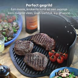 Philips Grill Set Airfryer Accessoire - HD9926/00 - Geschikt voor Philips - Grillplaat met 4 spiesen — thumbnail 7