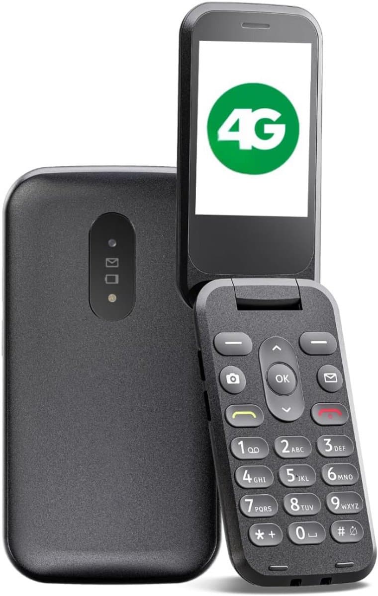 DailySupplies® Senioren Mobiele Telefoon 4g - Senioren GSM - Zwart — afbeelding 1