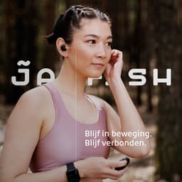 Jawfish Pro Sport TX 100% Draadloze Oordopjes – Zweet- en Regenbestendig - Super BASS - USB-C - Wingtips - Sport Oortjes Bluetooth 5.4 Wireless Earbuds - Qi Draadloos opladen - Passive Noise Cancelling - True Wireless EarBuds - 7u op 1 lading — thumbnail 2