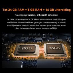 Blackview Active 5 - Tablet - Met Toetsenbord - 24GB RAM - 128GB ROM - Dual 4G SIM+WiFi - 8.68 inch - 6600mAh - Octa Core - Android 15 Bluetooth 5.2 - NFC - OTG - Zwart — thumbnail 3