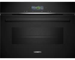Siemens iQ700 CM724G1B1 Compacte Combi Oven met Magnetron 45 cm – TFT Display – Home Connect WiFi – 45L – Zwart