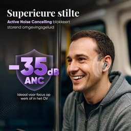 Fitbeats K505 - Noise cancelling oordopjes - draadloze oordopjes - Premium bluetooth oordopjes - Kras bestendig - Metalen zink case - 4 Ai microfoons - Geschikt voor Apple en Android - Sport oortjes - Bluetooth oordopjes — thumbnail 2