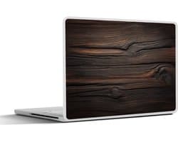 Laptop sticker - 15.6 inch - Hout - Grillige nerven - 36x27,5cm - Laptopstickers - Laptop skin - Cover