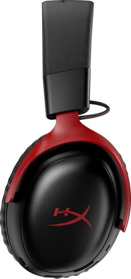 HyperX Cloud III S Wireless - Gaming Headset - Draadloos - Bluetooth & 2.4GHz - Spatial Audio - 120uur Batterij - PC/PS5/Switch2/Mobiel/Steamdeck - Zwart/Rood — thumbnail 5