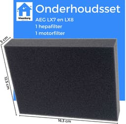 Kleanburg® - Geschikt voor AEG LX7, LX8, ASPC en AUF - Filter set van 2 stuks - Motorfilter en HEPA-filter — thumbnail 6