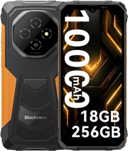 Blackview FORT 1 - Robuuste Smartphone - 18 GB RAM - 256 GB ROM - 6,56 inch - 10.000 mAh - Robuuste telefoon - Android 15 - GPS - Oranje — thumbnail 1