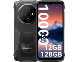 Blackview FORT 1 - Robuuste Smartphone - 12 GB RAM - 128 GB ROM - 6,56 inch - 10000 mAh - Robuuste Telefoon - Android 15 - GPS - Zwart