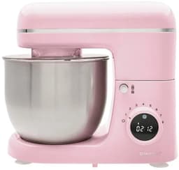 SILVERCREST® KITCHEN TOOLS Keukenmachine pastel - Vermogen: 600 W - Inhoud: 5 L - Inclusief spatbescherming met vulopening, deeghaak, eiwitklopper en garde - Met extra pulsfunctie - Afneembare accessoires zijn vaatwasmachinebestendig - Roze — thumbnail 1