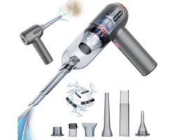 Kruimeldief Draadloos - Auto Stofzuiger - Handstofzuiger - Grijs