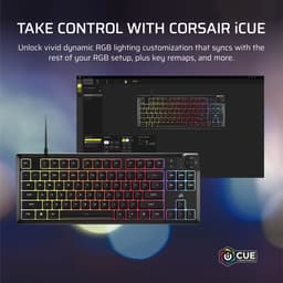 Corsair K55 CORE TKL Tenkeyless RGB gaming toetsenbord — thumbnail 4