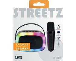 Streetz K100-BLK Draagbare & party speaker Mono draadloze luidspreker Zwart 5 W