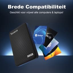 Toveca Externe harde schijf 500 GB - USB 3.0 Harde schijf extern - HDD — thumbnail 2
