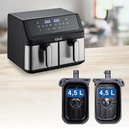 Ideal IK1500 Serie - Heteluchtfriteuse - 9L - Dubbele Korf - 2000W — thumbnail 8