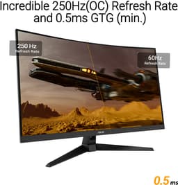 ASUS TUF Gaming VG32VQM5B - FHD Fast VA Curved Gaming Monitor - 250Hz - 0.5ms - 31.5 Inch — thumbnail 4