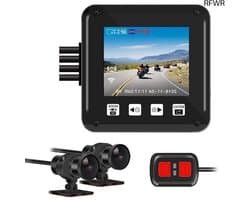 RFWR® Draadloze Dual Motor Dashcam met GPS en 1080p Beeldkwaliteit