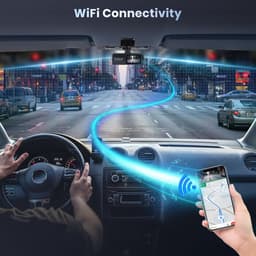 RFWR® Dual Dashcam voor Voorkant en Interieur van de Auto met 64GB Kaart — thumbnail 4