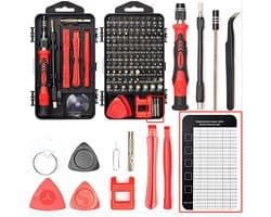 122-in-1 Precisie Schroevendraaierset - Fijnmechanica-gereedschapsset - Smartphone Reparatieset - Bitset met Torx - Magnetisch - Magnetische Mini Schroevendraaierset - Reparatiekit geschikt voor Laptop / Smartphone / Camera / Horloge / Bril / Tablet