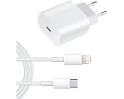 Vastiq Power® - USB-C-Adapter-Snellader - 1 Meter Kabel - Geschikt Voor Iphone 14/13/12/Ipad - USB-C - Lightning - Snellader - Iphone/13/12/11/ X/Ipad /13/12/Pro/Max - Iphone 13/12/Pro/Iphone /13/12/Mini