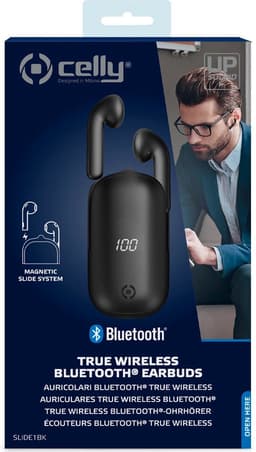 Celly Slide1 Headset Draadloos In-ear Oproepen/muziek Bluetooth Zwart — thumbnail 2