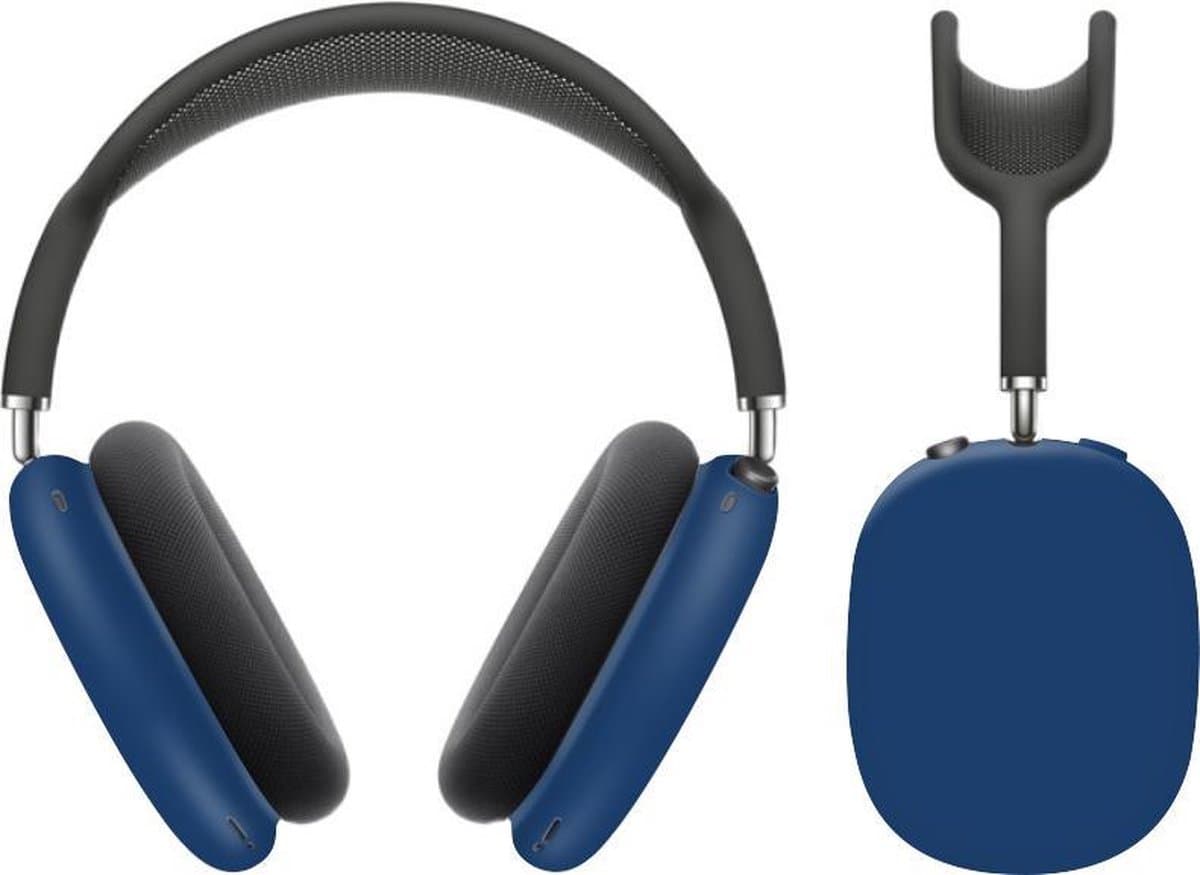 KELERINO. Siliconen Case geschikt voor AirPods Max - Accessoire - Blauw — afbeelding 1
