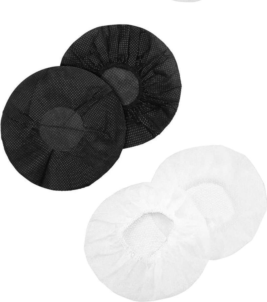 Elastische wegwerp hoofdtelefoon cover hoes Wit — afbeelding 1