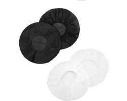 Elastische wegwerp hoofdtelefoon cover hoes Wit