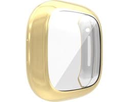 Case geschikt voor Fitbit Versa 3 - Goud - Siliconen
