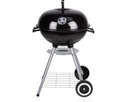 BBQ Collection Houtskoolbarbecue - Kogelbarbecue 45 x 60 centimeter - Ronde Barbecue - Barbecue op Wielen - Zwart - Metaal
