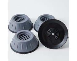 Premium Trillingdempers voor Wasmachine, Droger & Meubels - Anti Schok & Anti slip - Geluidsdempend - Extra Dik - Grijs