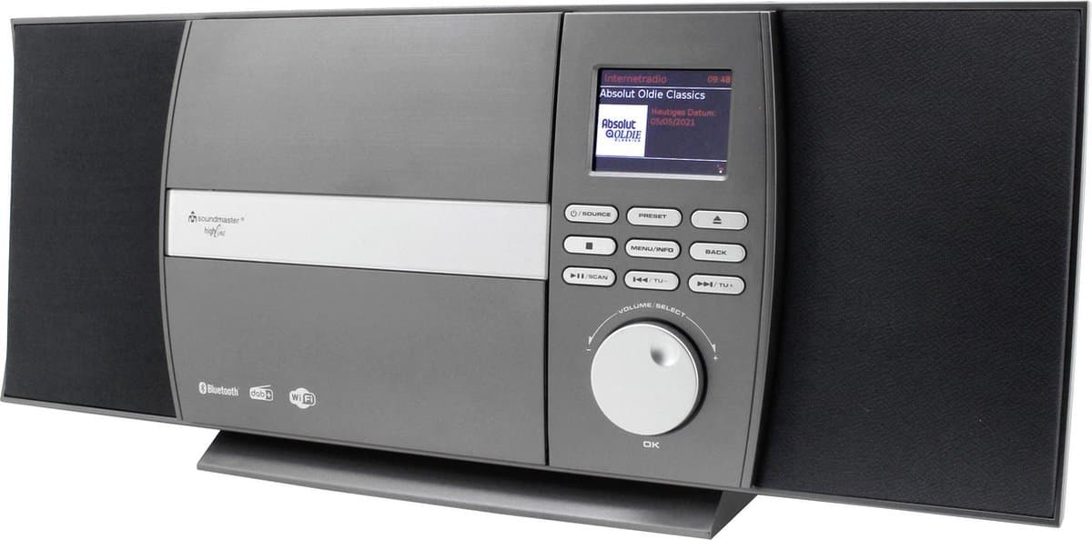 Soundmaster ICD1010AN - Stereo muziekcenter met internet, DAB+, CD, Bluetooth en App Control — afbeelding 1