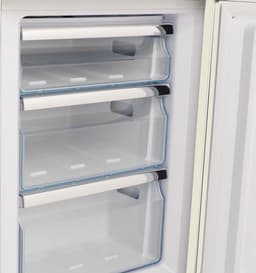 CREATE - Koelkast met vriezer - Combi koelkast - Capaciteit 244L - 3 verwisselbare planken - ECO Friendly - Gebroken wit - FRIDGE STYLANCE — thumbnail 3