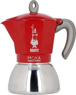 Bialetti Moka Inductie Rood - 6-kops - 150ml + Bialetti Koffie Proefpakket 3 x 250gr — thumbnail 2
