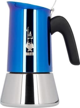 Bialetti Venus Blue metallic - Percolator - 6 kops - Roestvrijstaal - Inductiegeschikt — thumbnail 1