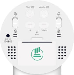 Digitale Wekker - Twee alarmen - Wit - Dimbaar - USB & AAA batterij - Voor volwassenen & kinderen - klok voor thuis in de slaapkamer en op vakantie - reiswekker & kinderwekker - alarmklok — thumbnail 3