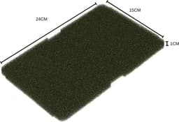 5x filter geschikt voor Beko Blomberg spons droger - filter wasdroger 240x155mm - 2964840100 - 2964840200 - warmtewisselaar droger — thumbnail 5