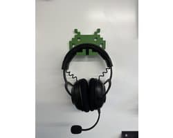 Space Invaders Hoofdtelefoonhouder - muurbevestiging - wandbevestiging - Groen