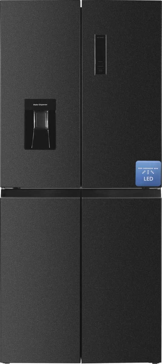 Frilec BONN-MD458-WS-040DDI - Amerikaanse koelkast - No-Frost - 5 Jaar Garantie - Dark Inox - 419 liter — afbeelding 1