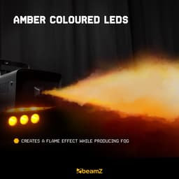 Rookmachine - BeamZ RAGE600LED met vlameffect en 5 liter rookvloeistof — thumbnail 4