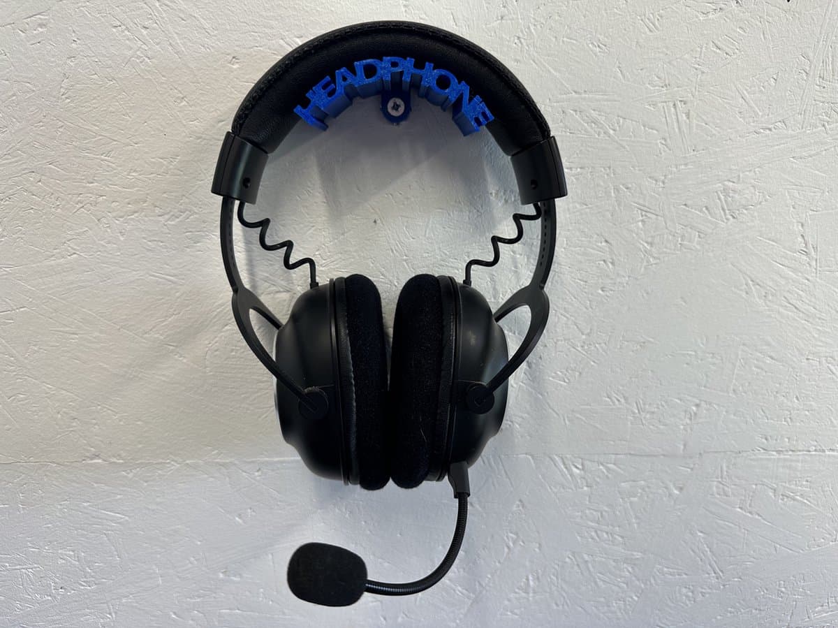 Hoofdtelefoon houder - muurbevestiging - wandbevestiging - Blauw — afbeelding 1