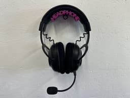 Hoofdtelefoon houder - muurbevestiging - wandbevestiging - Paars — thumbnail 1