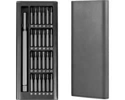 "25-in-1 precisie-schroevendraaierset, mini magnetische schroevendraaier-gereedschapsset, 24-bits met plastic koffer voor mobiele telefoon, laptop, horloge, computers, elektronica, brilreparatie"