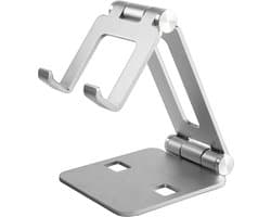MMOBIEL Telefoonhouder Bureau - Verstelbare Telefoon, e-Reader en Tablet Houder - Universele Telefoonstandaard - Aluminium