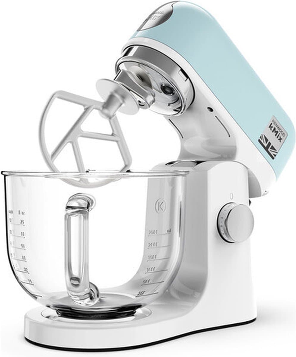Kenwood kMix KMX754PB - Keukenmachine - Pastel blauw - Glazen mengkom - 1000 Watt — afbeelding 1