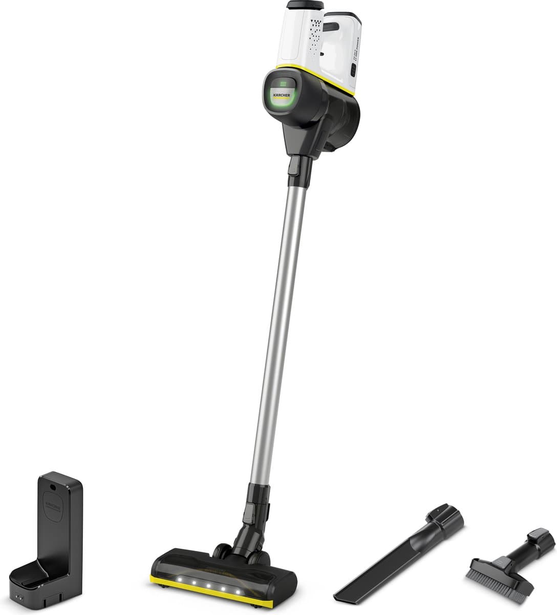 Kärcher VC 6 Cordless ourFamily Steelfstofzuiger - Draadloos en zonder zak - Accu looptijd 50 minuten - HEPA filter - LED vloerzuigmond - Geschikt voor harde vloeren zoals steen, laminaat, linoleum, PVC maar ook tapijt — afbeelding 1