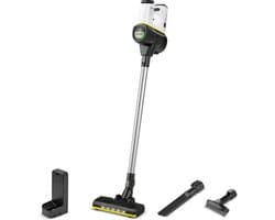 Kärcher VC 6 Cordless ourFamily Steelfstofzuiger - Draadloos en zonder zak - Accu looptijd 50 minuten - HEPA filter - LED vloerzuigmond - Geschikt voor harde vloeren zoals steen, laminaat, linoleum, PVC maar ook tapijt