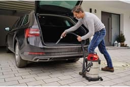 Stofzuiger Multifunctioneel - Industriële stofzuiger - Droog/Nat - 1200W - 15 L - Vacuüm 16KPa - Roestvrij Staal - Rood/Zwart - Snelle Levering - Incl Blaasfunctie — thumbnail 2