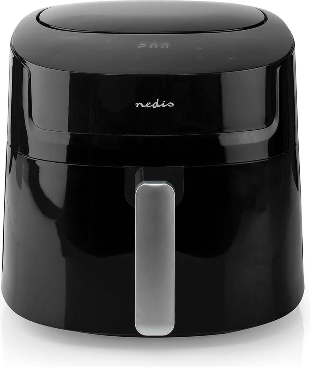 Nedis Airfryer XXL - Digitale Heteluchtfriteuse - 7,2L - 8 Programma's - Tot 6 Personen - Zwart — afbeelding 1
