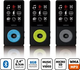 Lenco Xemio-860GN - MP3/MP4 speler met Bluetooth en 8GB intern geheugen - Groen — thumbnail 4
